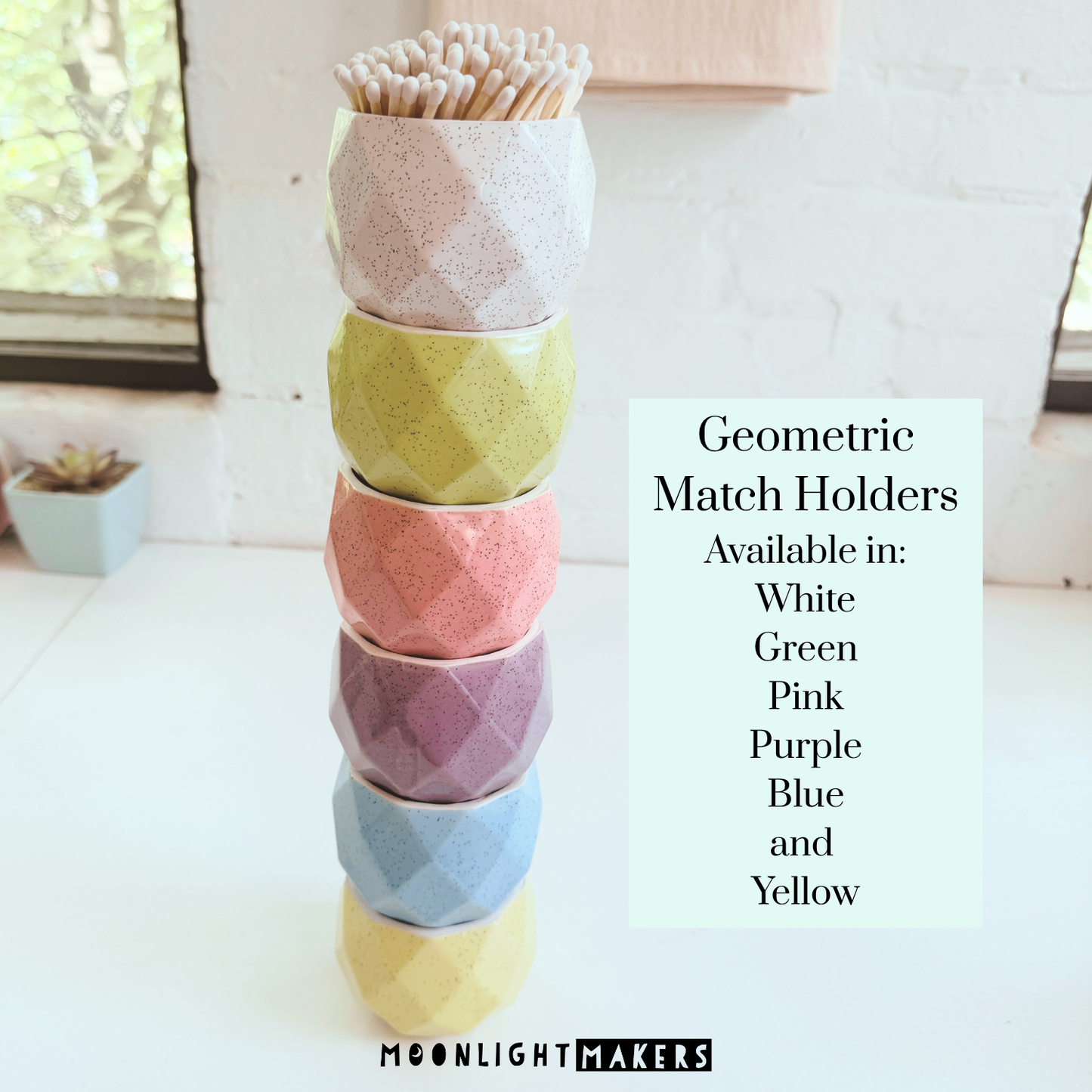 Geometric Match Holders with Matches