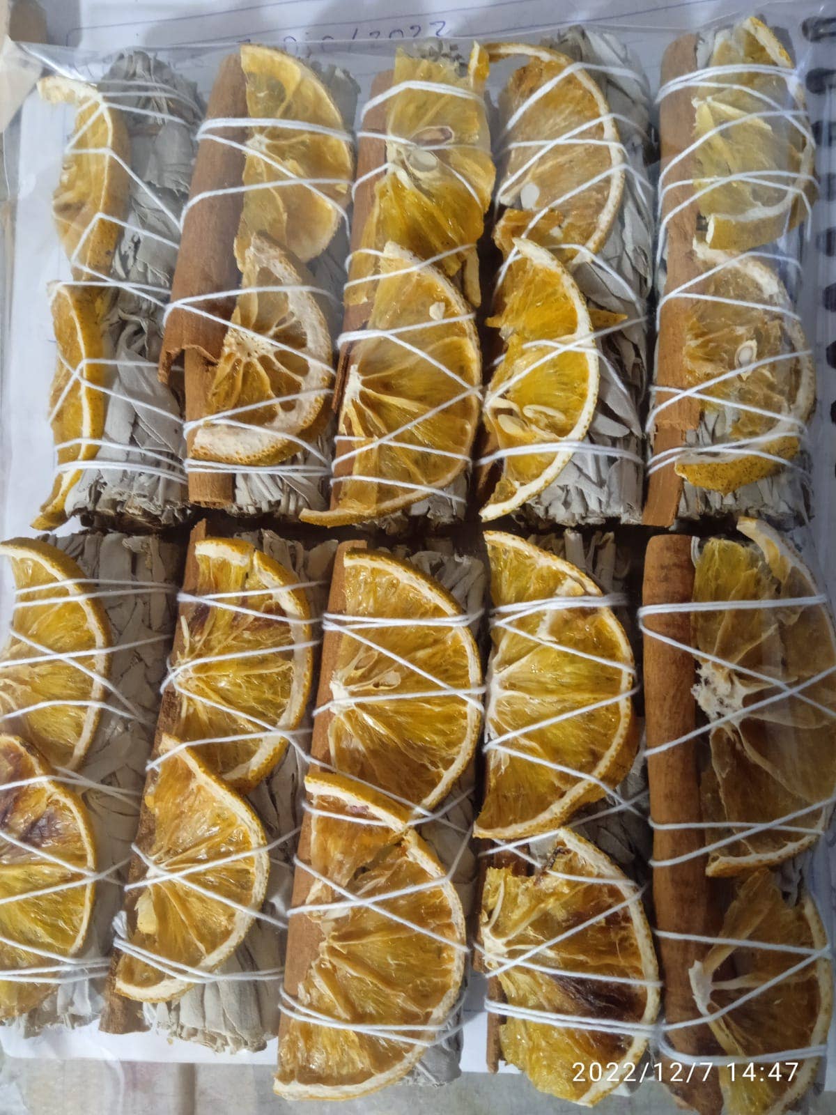 Orange Slices and Cinnamon with White Sage Bundle