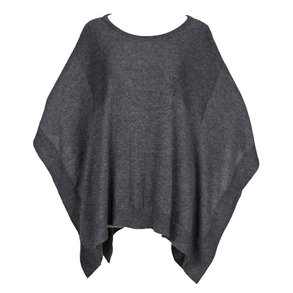 Round Neck Free Style Cashmere Poncho