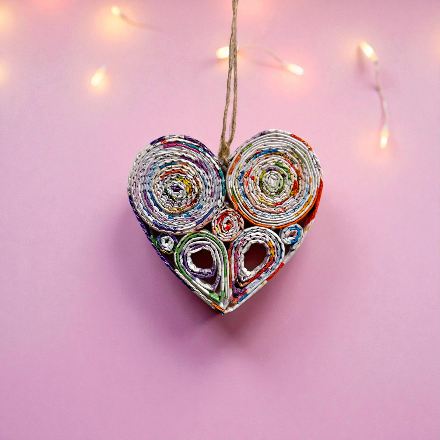 Heart Valentine Ornament - Recycled Paper