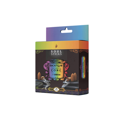 7 Chakras Backflow Cones