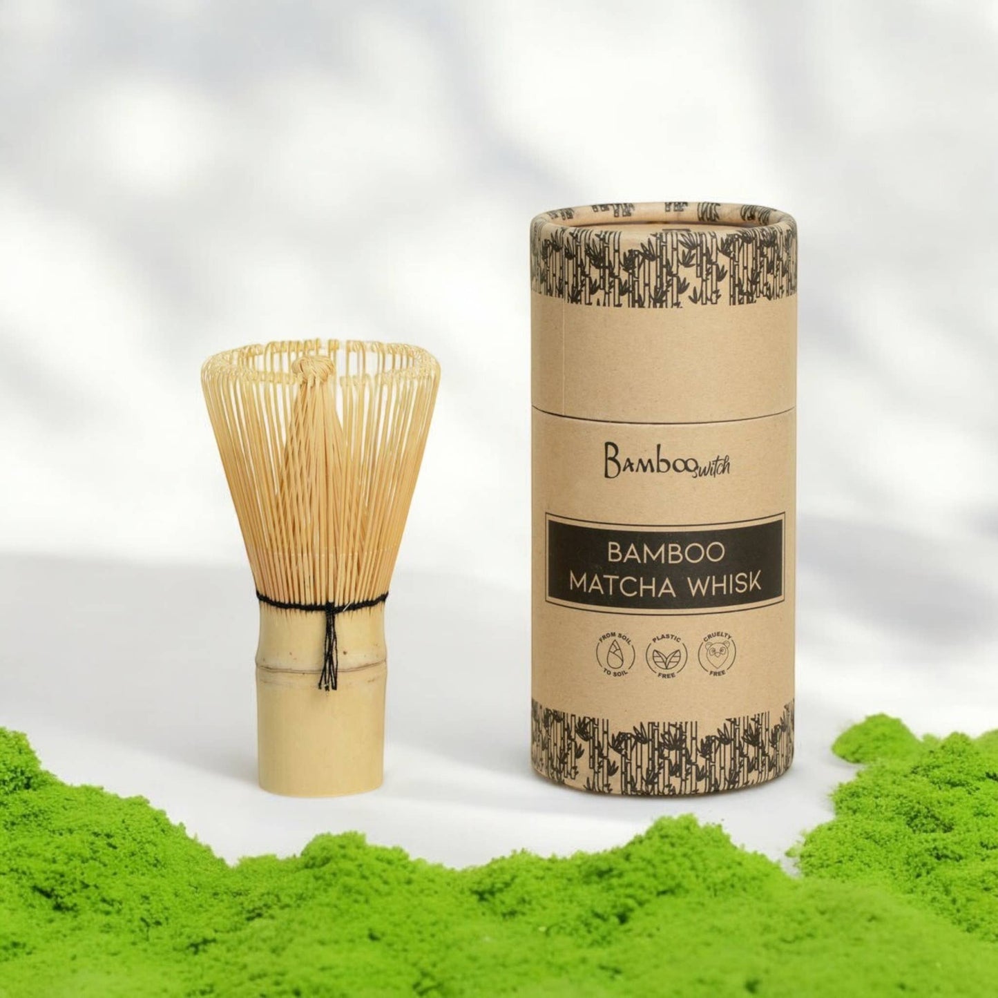 Bamboo Matcha Tea Whisk in Paper Tube