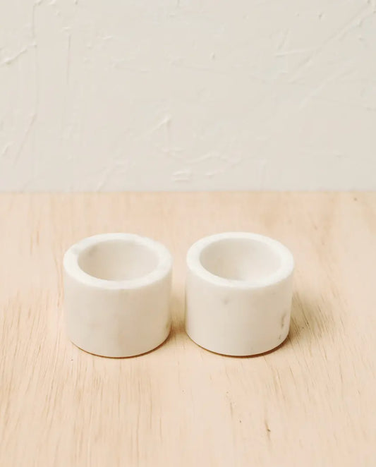 Marble Spice Cellar Pair