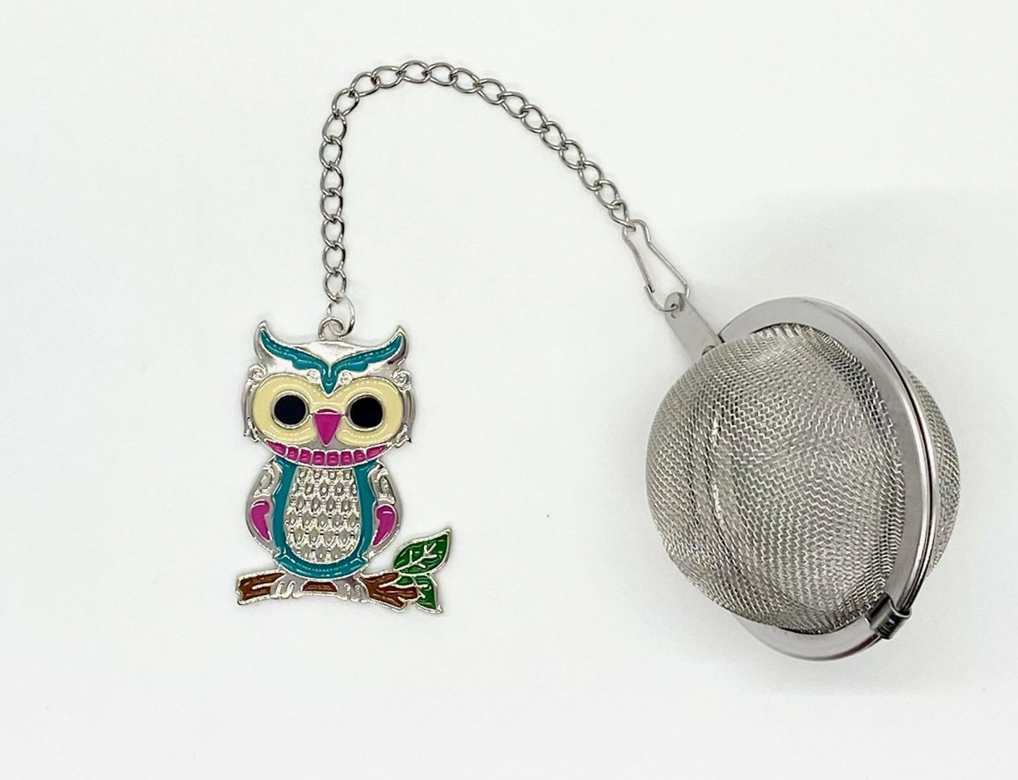 Loose Leaf Tea Infuser, Owl Charm Ball