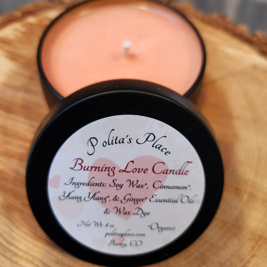 Burning Love Candle