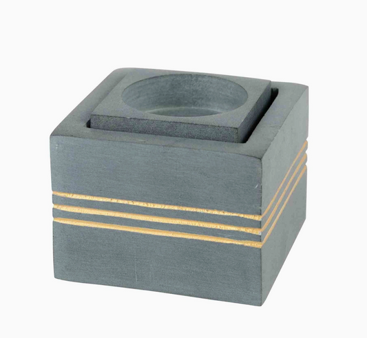 Bahu Stone Candleholder - Incense, Tea Lights & Tapers