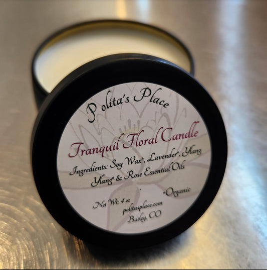 Tranquil Floral Candle