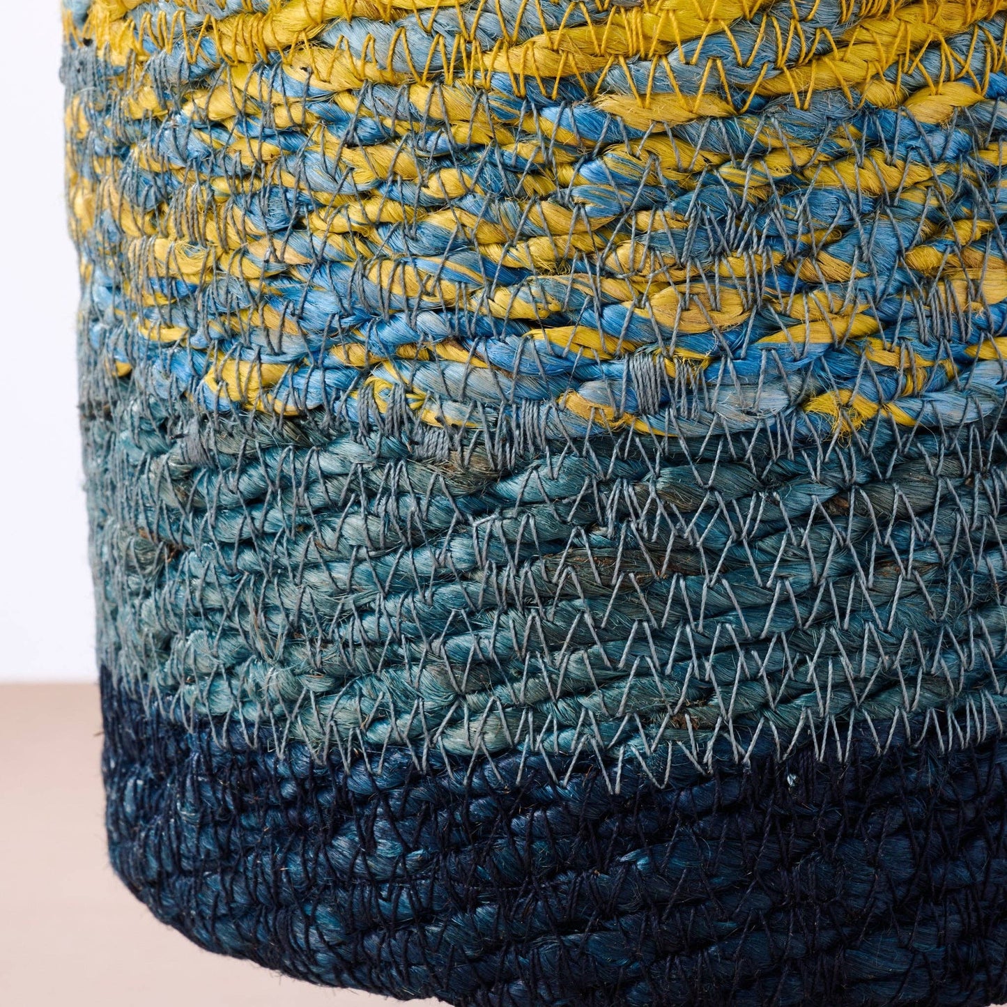 Buna Jute Plant Hanger - Blue