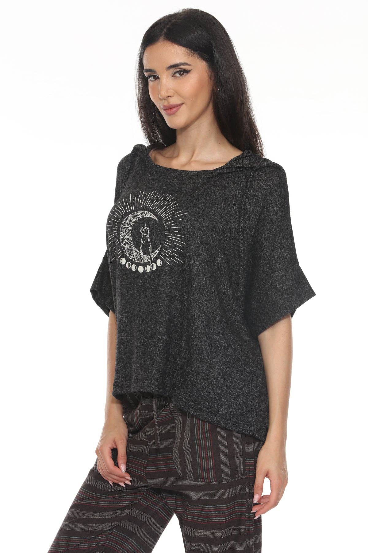 Lunar Cat Oversize Soft Sweater