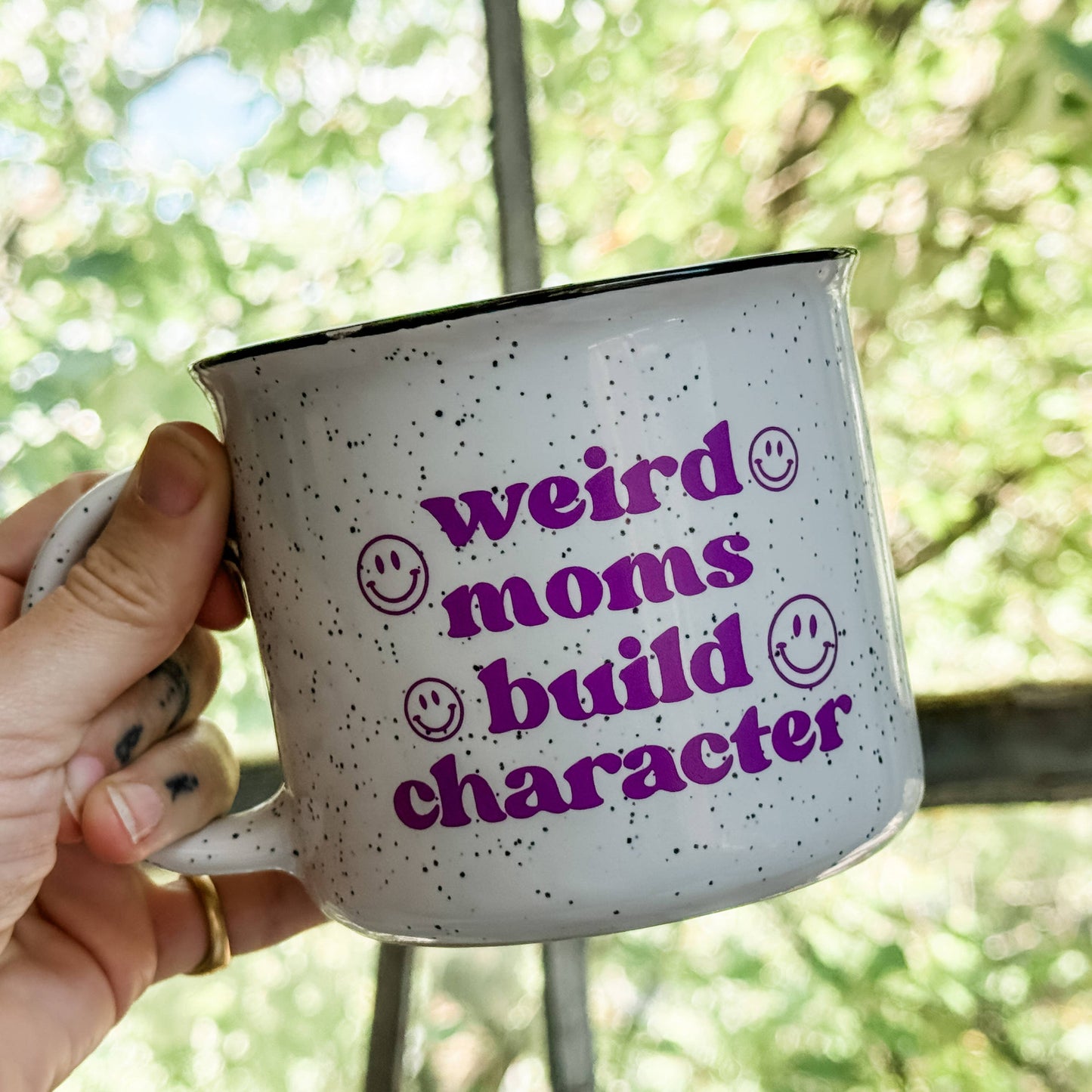 Weird Moms Build Character Campfire Mug