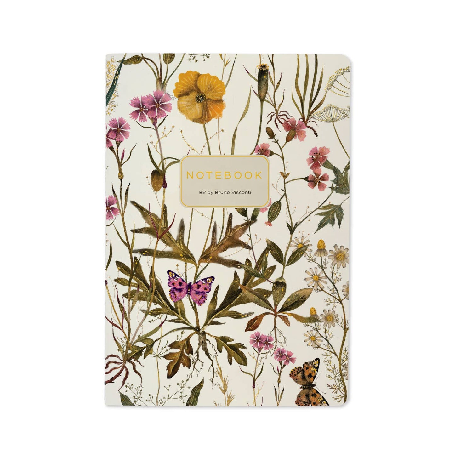 A5 Notebook - Violets and Greens
