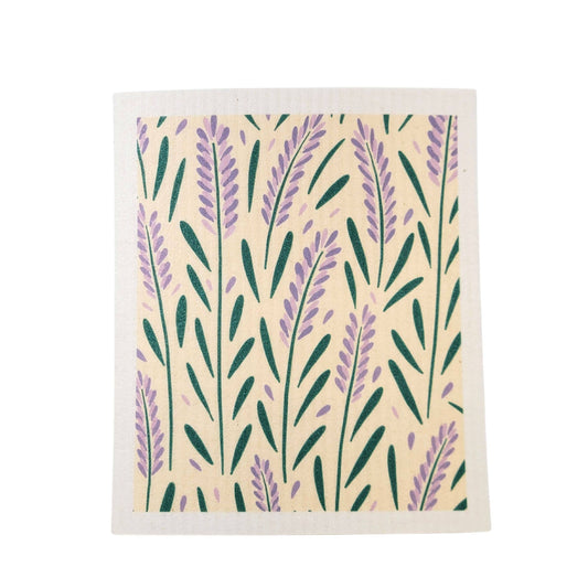 Lavender Patterned Swedish Dishcloths