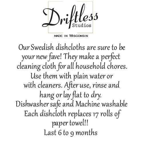 Summer Sunflower Fields Swedish Dishcloths