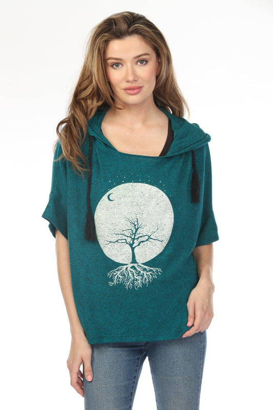 Lunar Tree of Life Oversize Soft Sweater