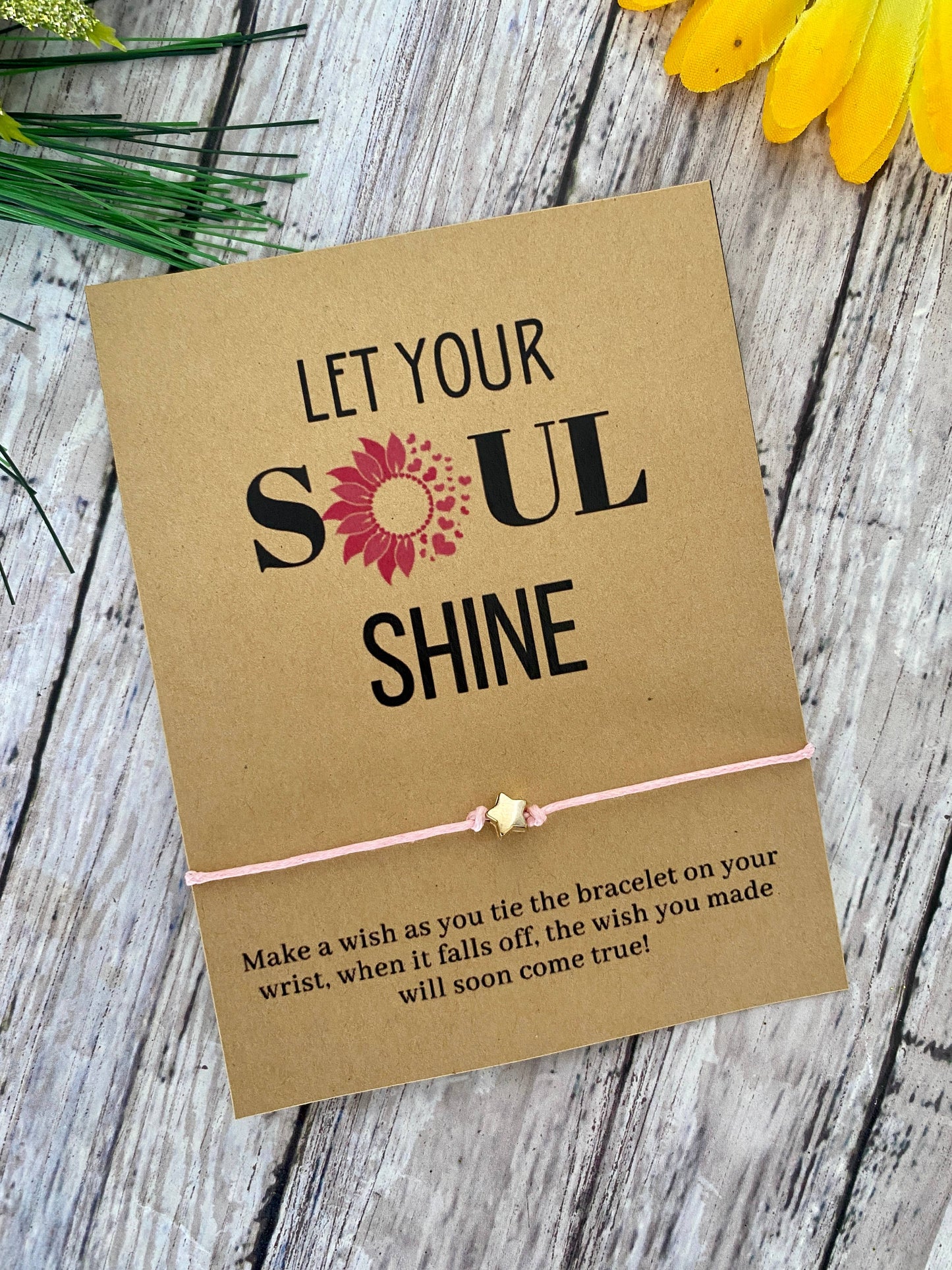 "Let Your Soul Shine" Wish Bracelet