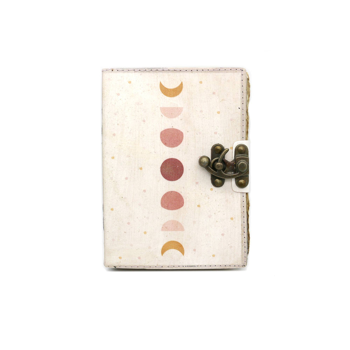 Blank Leather Journal - Moon Phases