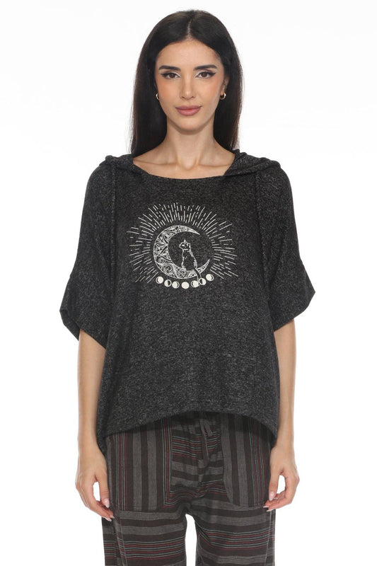 Lunar Cat Oversize Soft Sweater