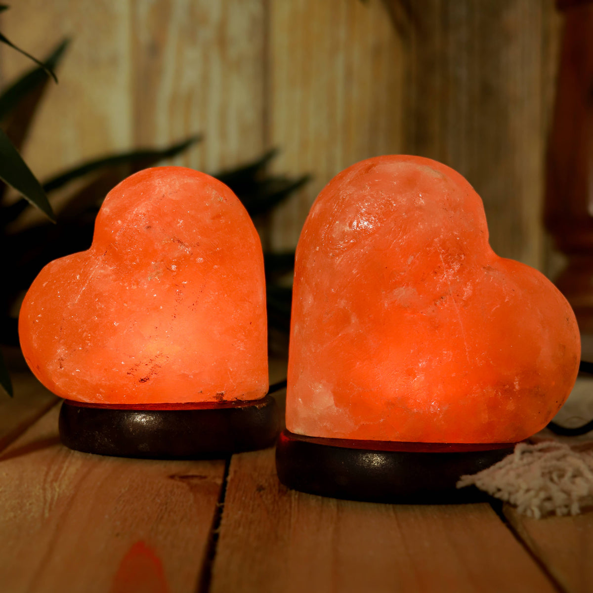 Himalayan Salt Heart Lamp with USB