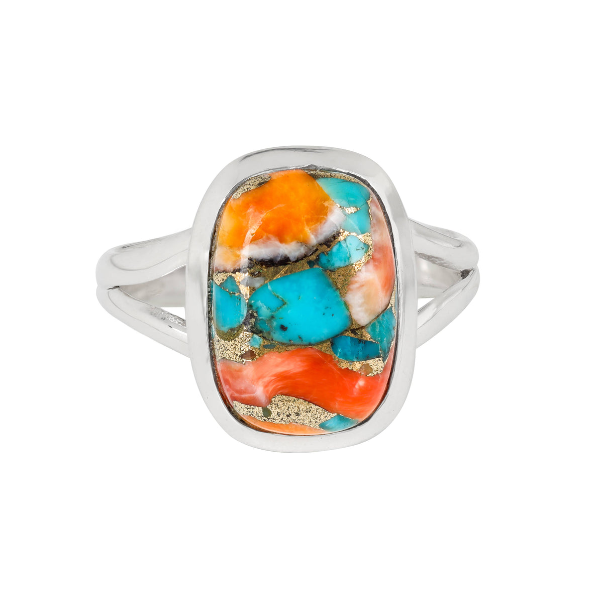 Oyster Copper Turquoise Ring