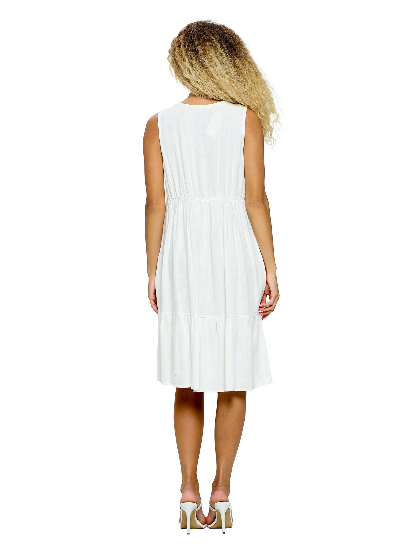 Boho Dress Hand-stitched Details