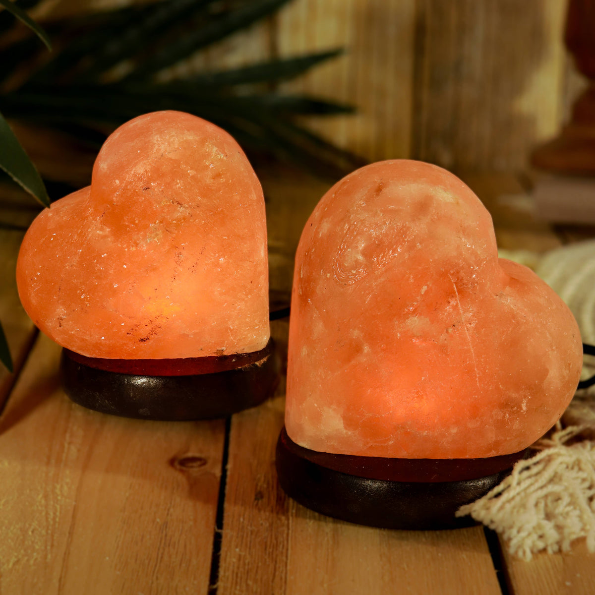 Himalayan Salt Heart Lamp with USB