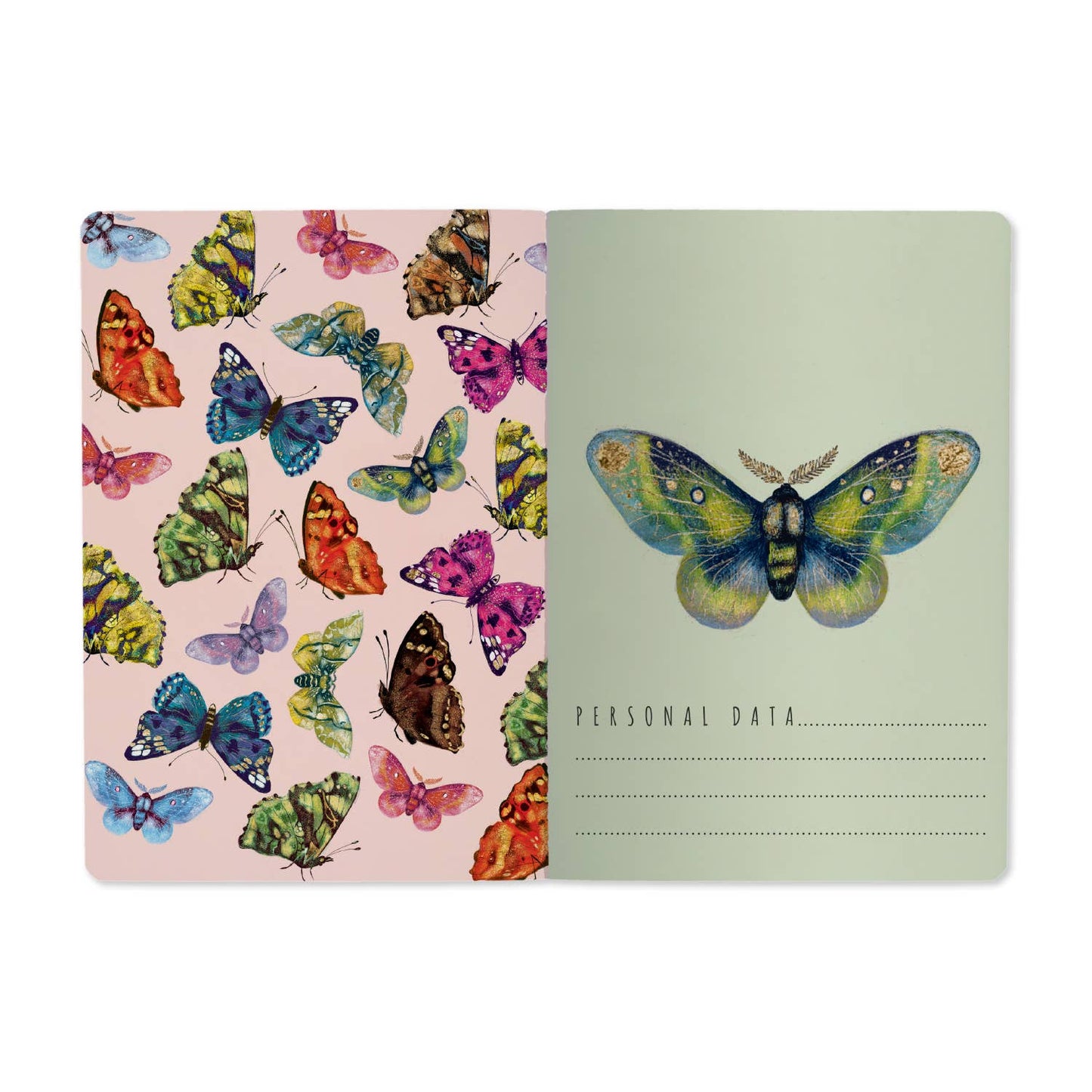 Notebook - Butterflies on Blue