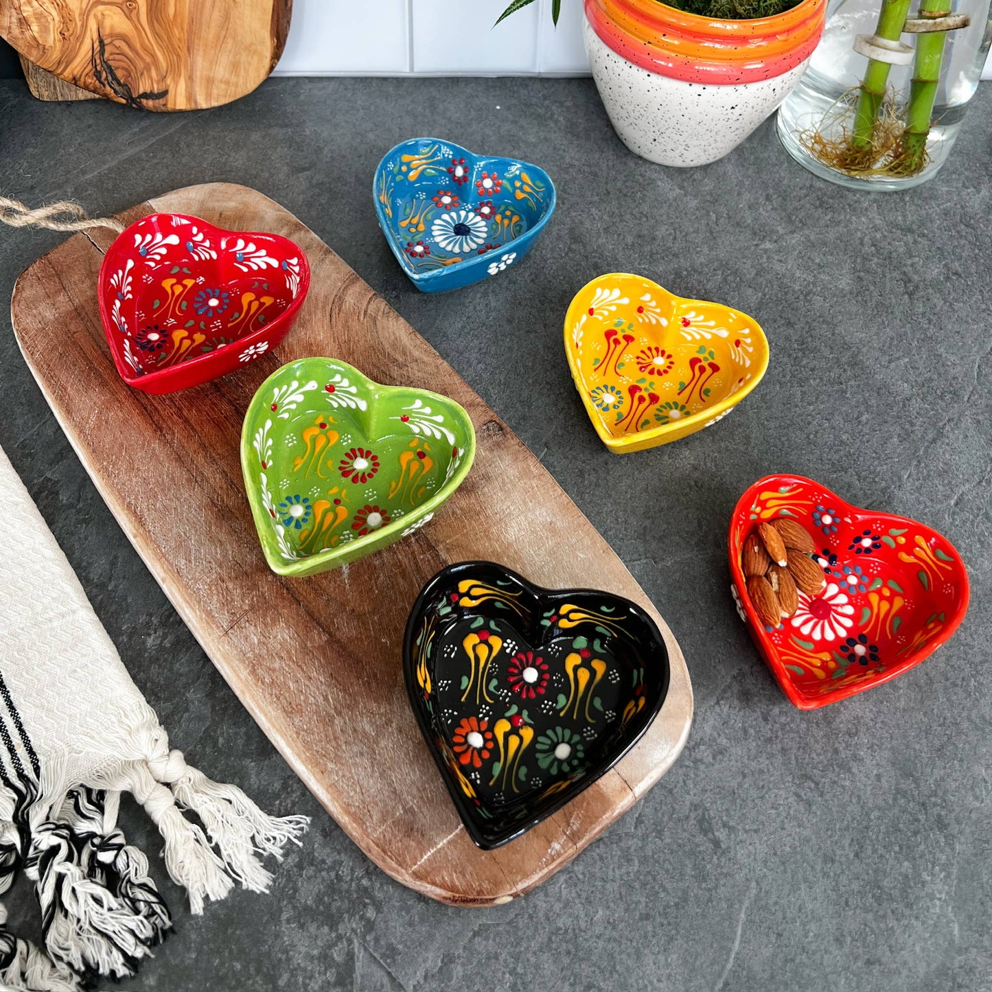 Heart Shaped Trinket Dish, Pinch Bowls, Cute Kitchen Decor