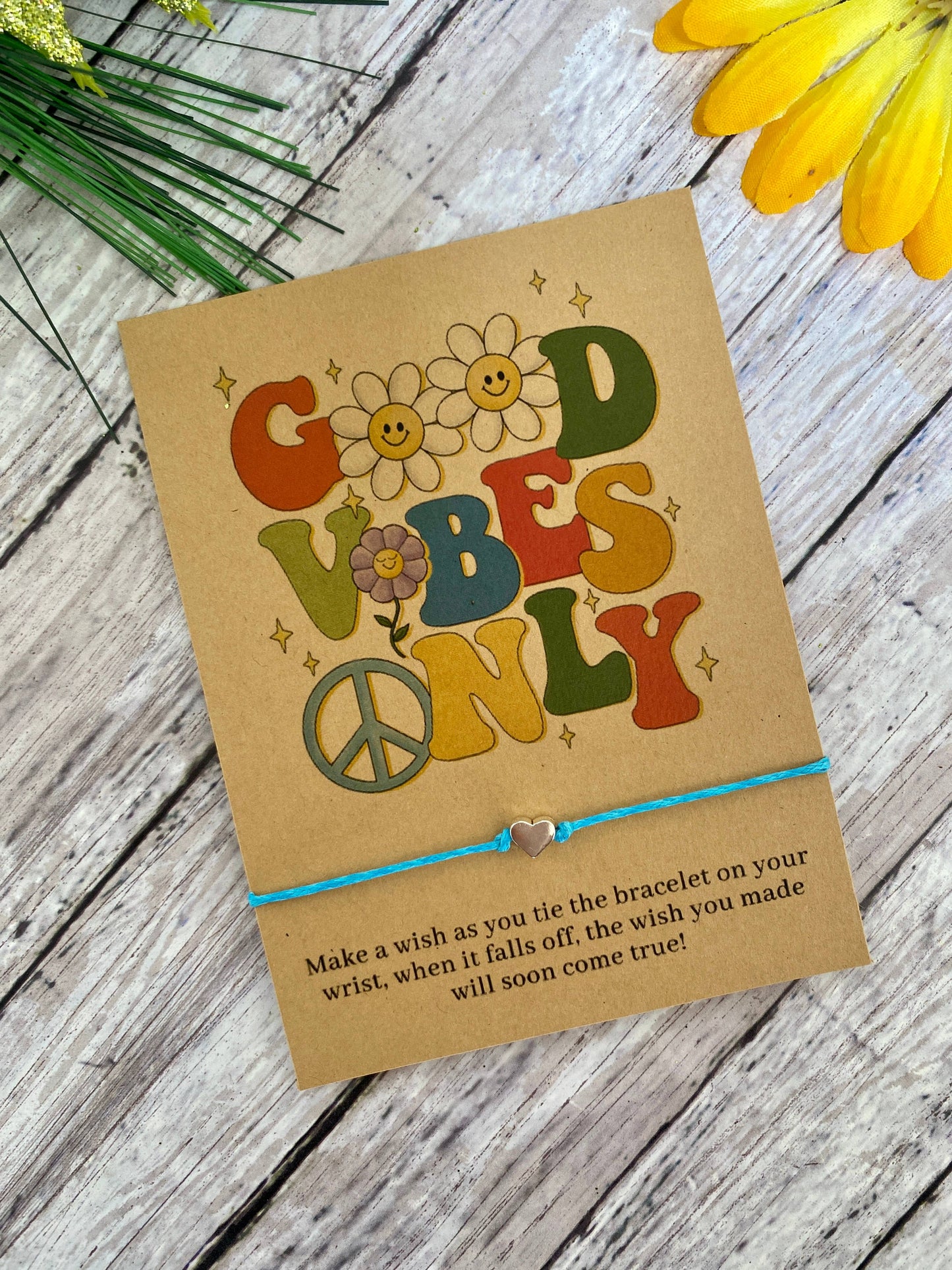"Good Vibes Only" Wish Bracelet