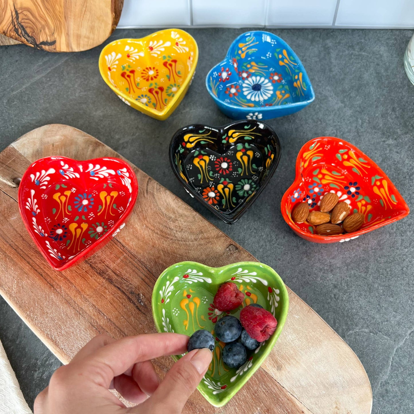 Heart Shaped Trinket Dish, Pinch Bowls, Cute Kitchen Decor