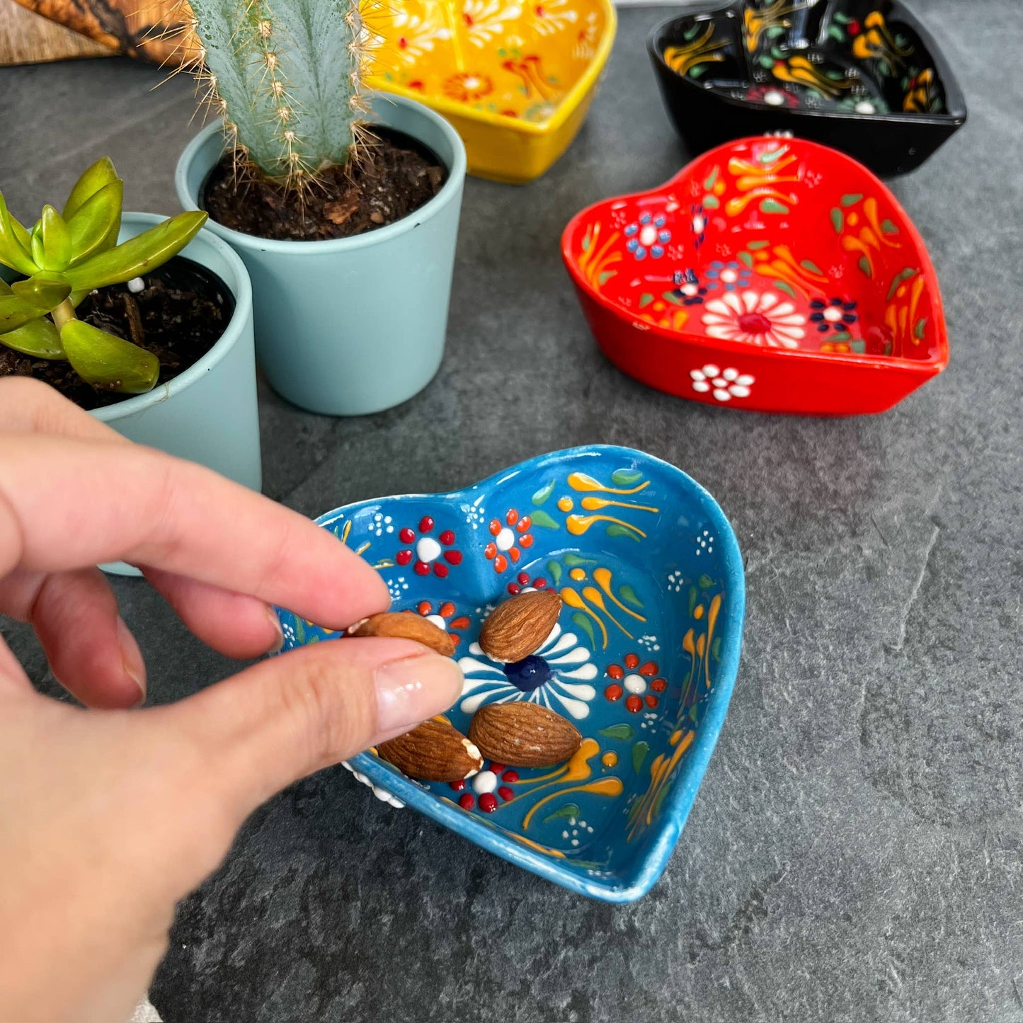 Heart Shaped Trinket Dish, Pinch Bowls, Cute Kitchen Decor