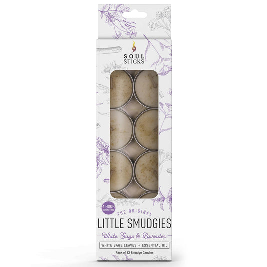 Soy Smudge Candle, White Sage & Lavender