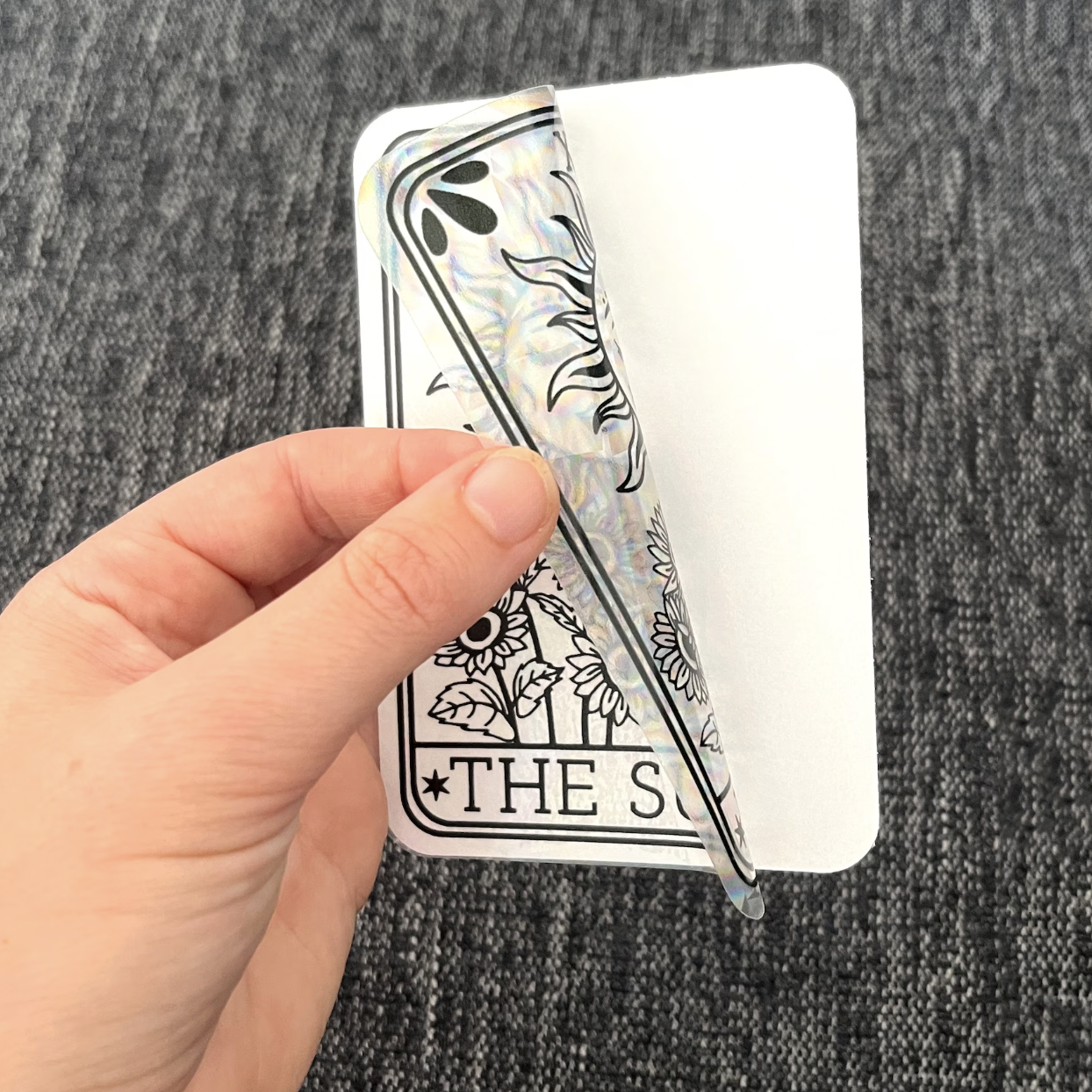 Sun Tarot Card Suncatcher Sticker | Rainbow Window Decal