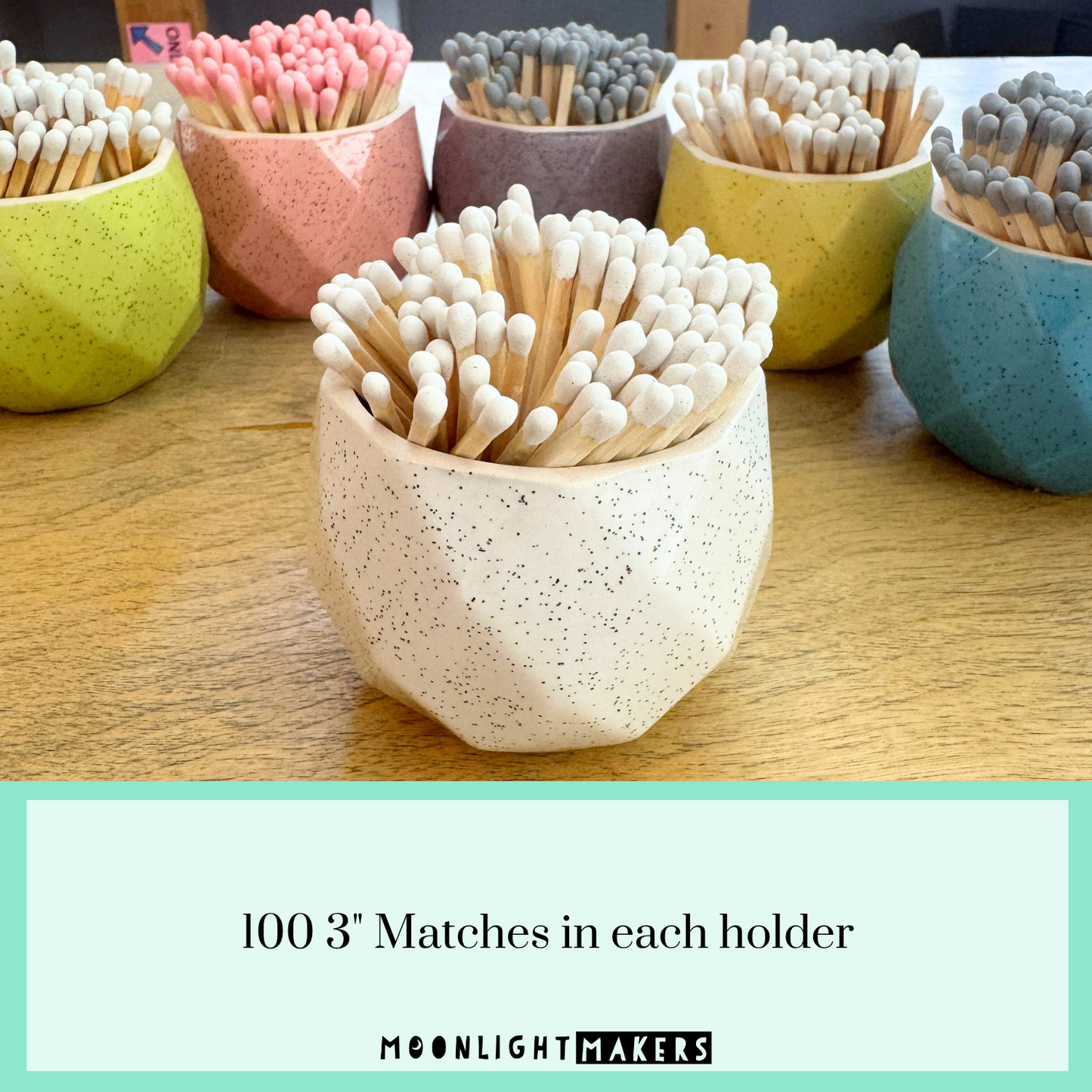 Geometric Match Holders with Matches