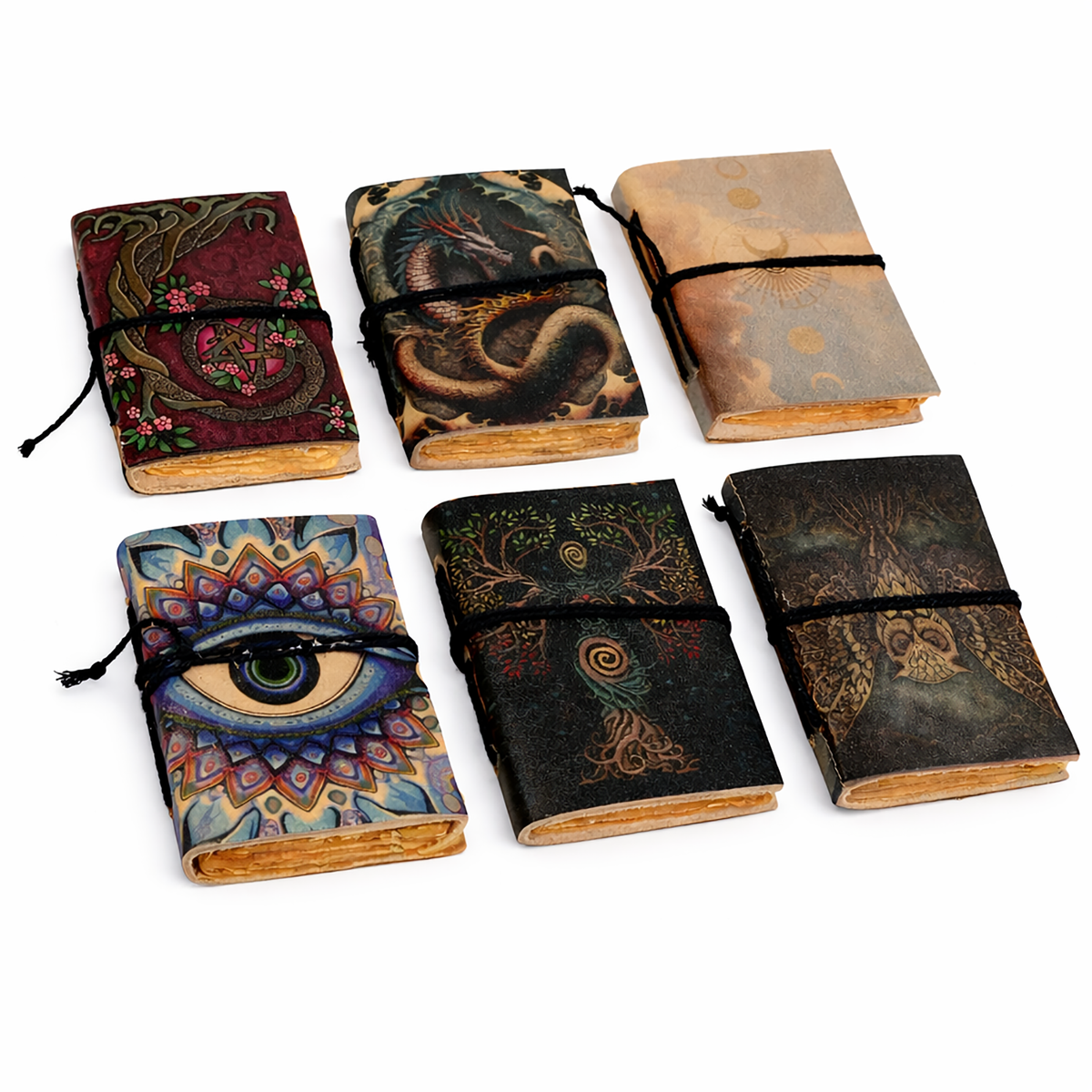 Leather Journal, Printed String-Tie