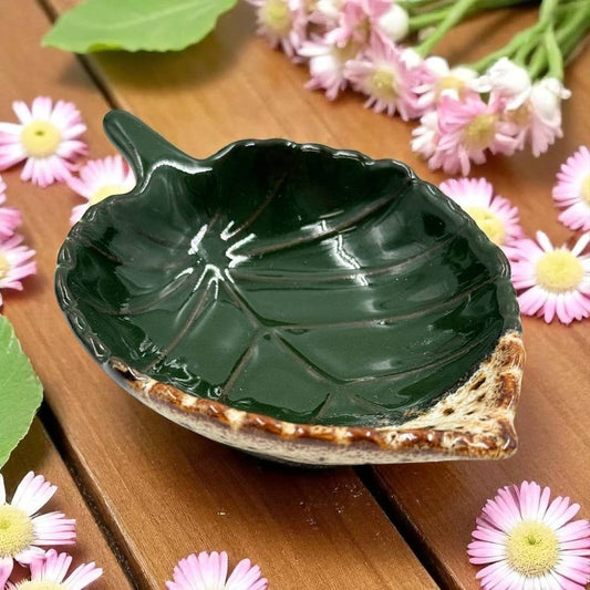 Ceramic Leaf Trinket Dish